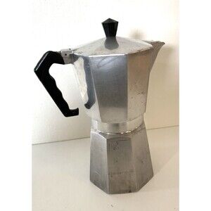 VTG Bialetti Moka Express 12‑Cup Stovetop Espresso Maker Italy Aluminum 1970-90s